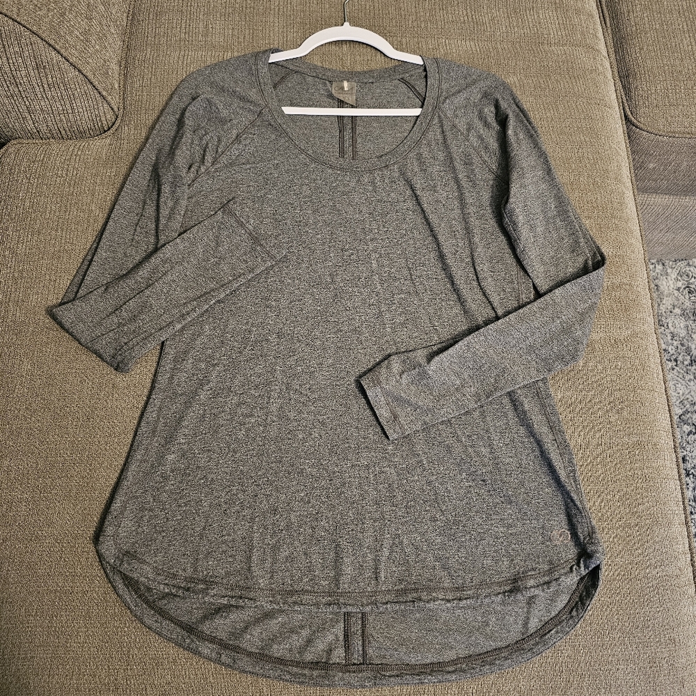 Calia By Carrie Underwood Gray Longsleeve Casual Athleisure Top Size Large